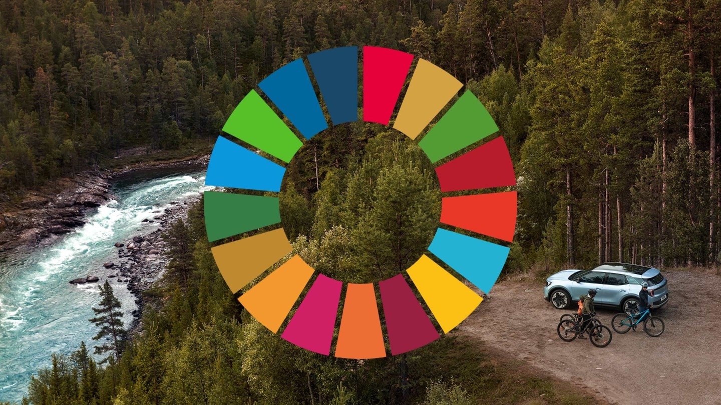 Développement durable avec graphique et Ford Explorer